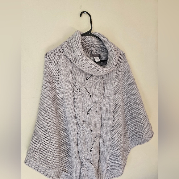 Elsamonda Italian Knit Sweater Cape / Poncho Cowl-Neck - Picture 3 of 7